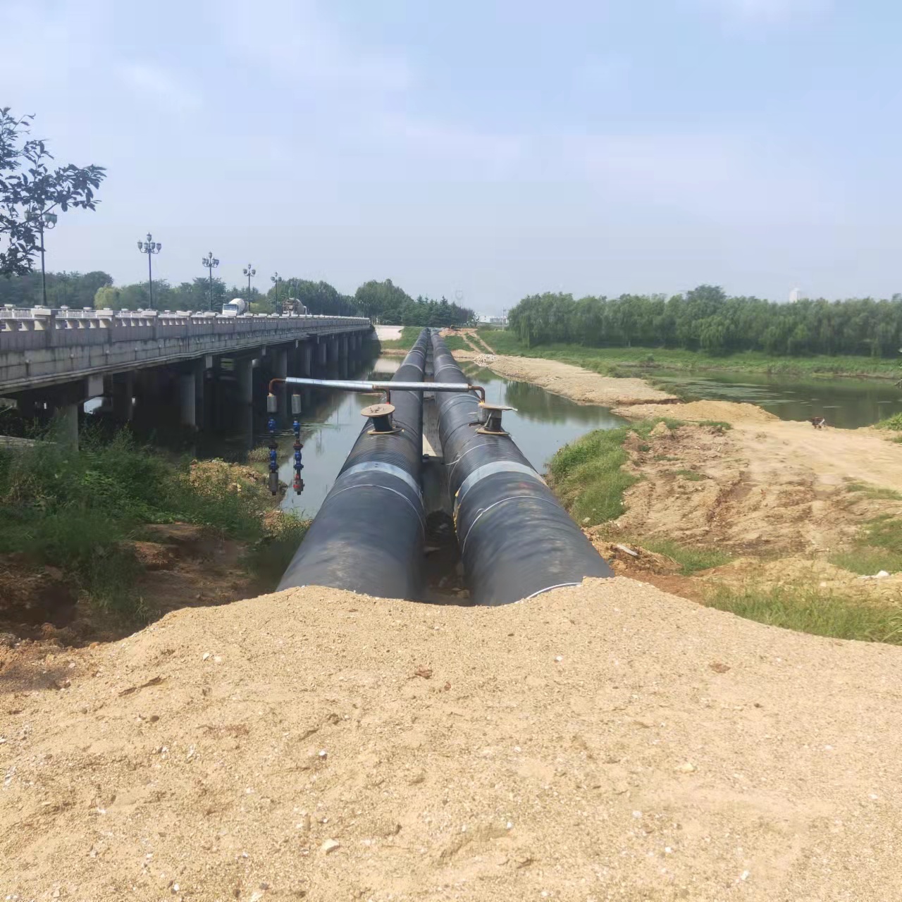 大足西气东输顶管施工输油管道清洗